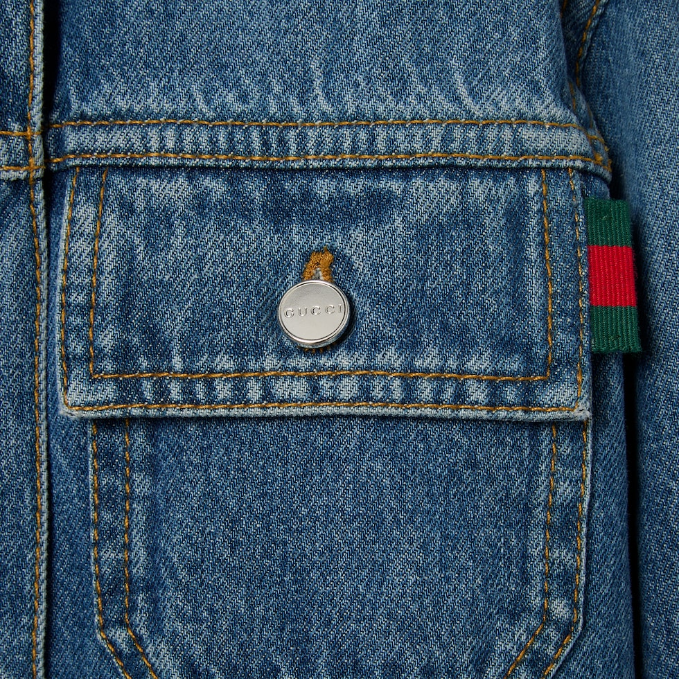 Children's bleached denim jacket