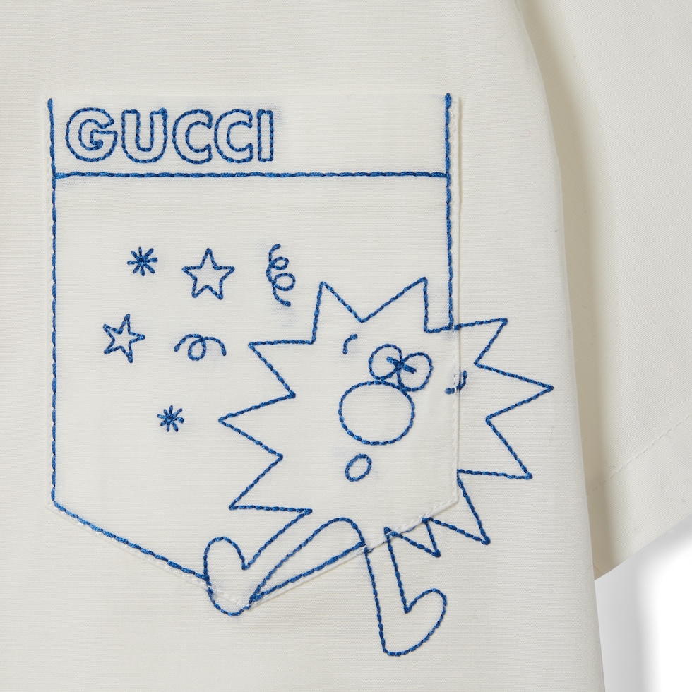 Children's cotton poplin shirt