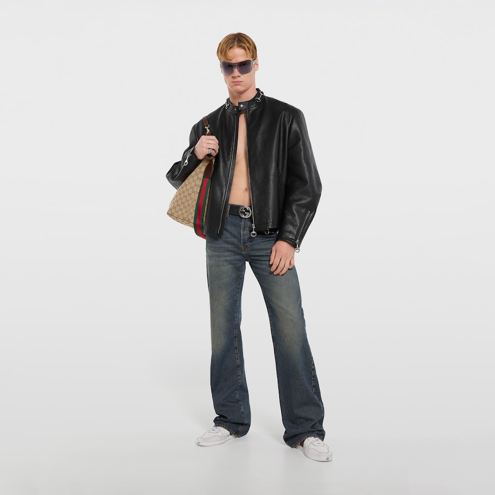 Veste en cuir avec Mors