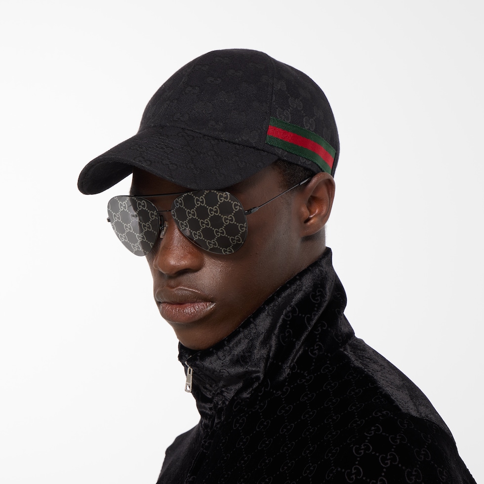 ウェブ ストライプ GG ベースボールキャップ