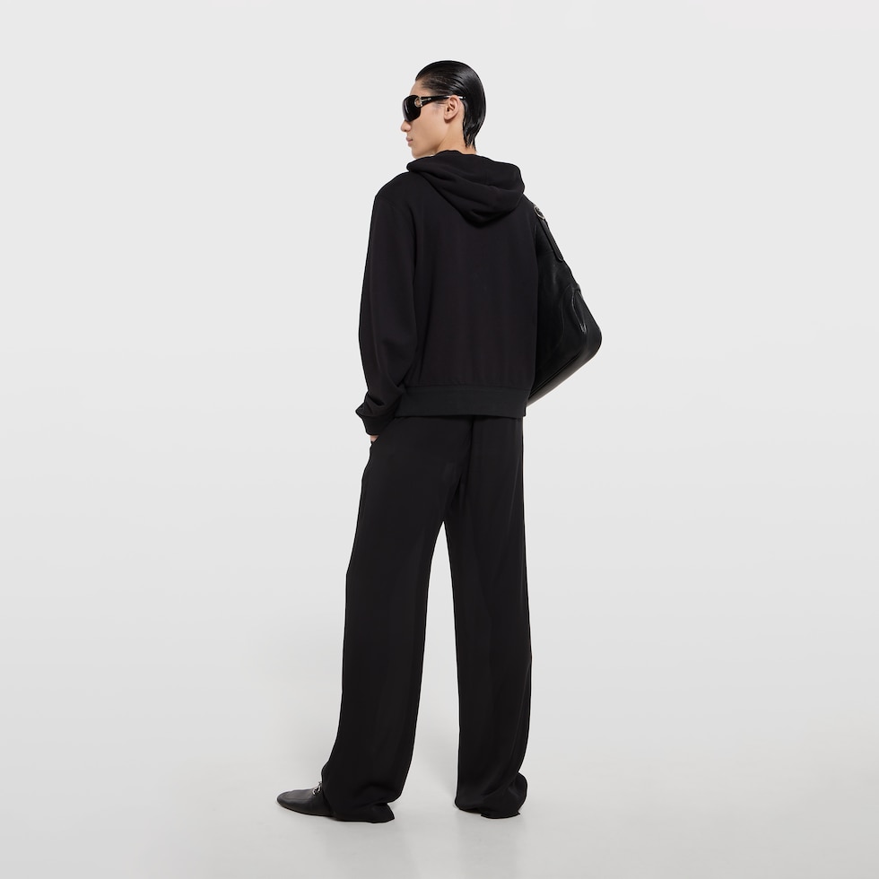 자수 캐시미어 혼방 지퍼 재킷