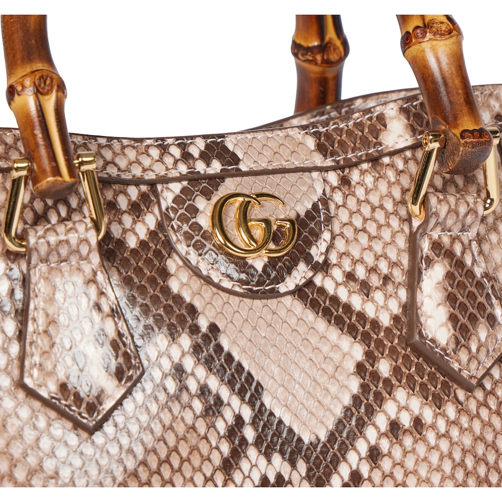 Cabas Gucci Diana petit format en cuir python