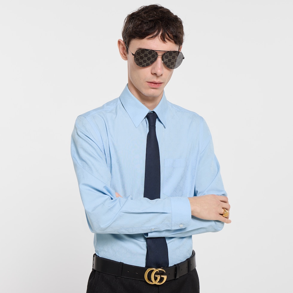 Krawatte aus GG Seide und Baumwolle