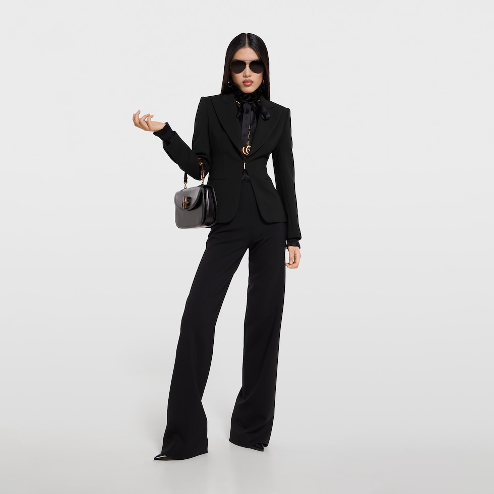 Technical stretch wool jacket