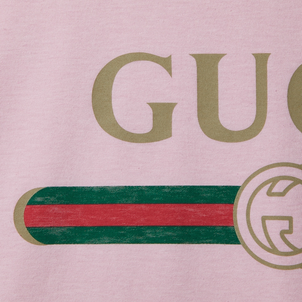 Cotton jersey and silk T-shirt with print