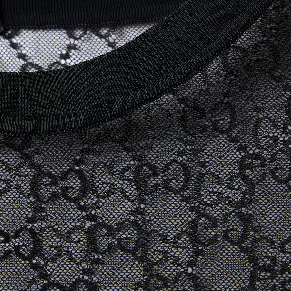 GG stretch lace T-shirt