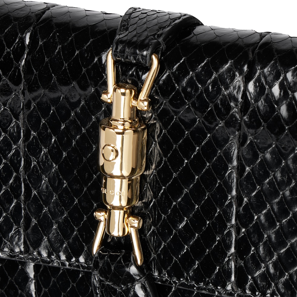 Gucci Jackie anaconda wallet on chain