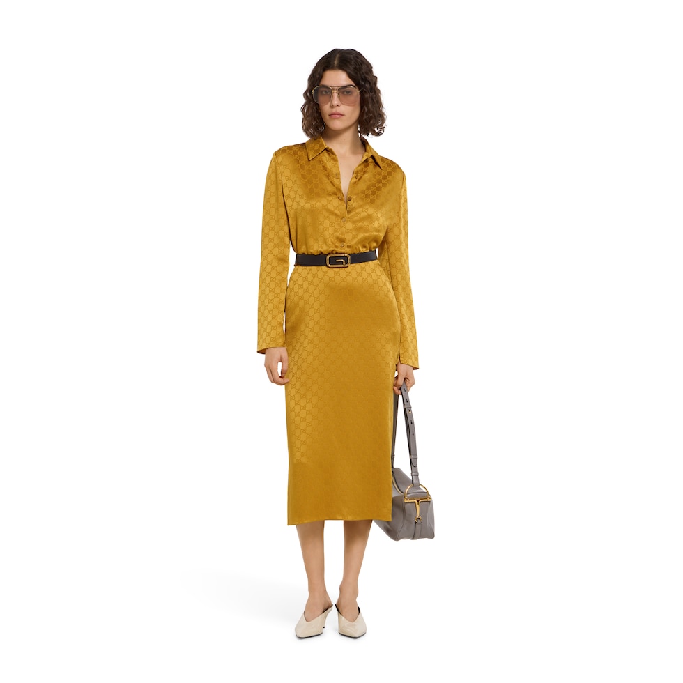 GG acetate jacquard dress