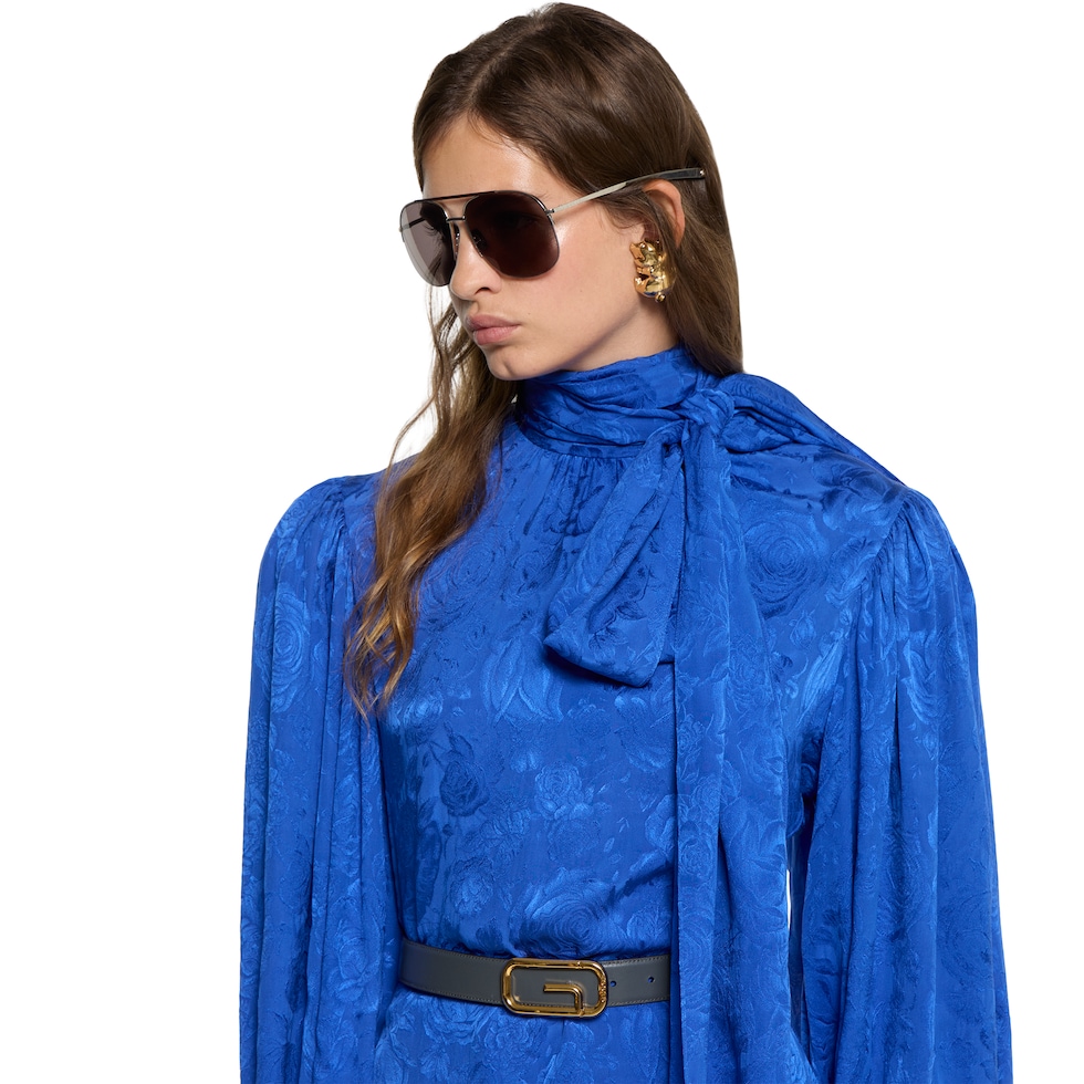 シルクジャカード ドレス 