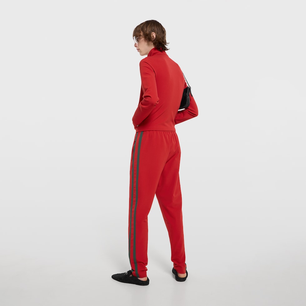 Stretch nylon sportswear pants with Web
