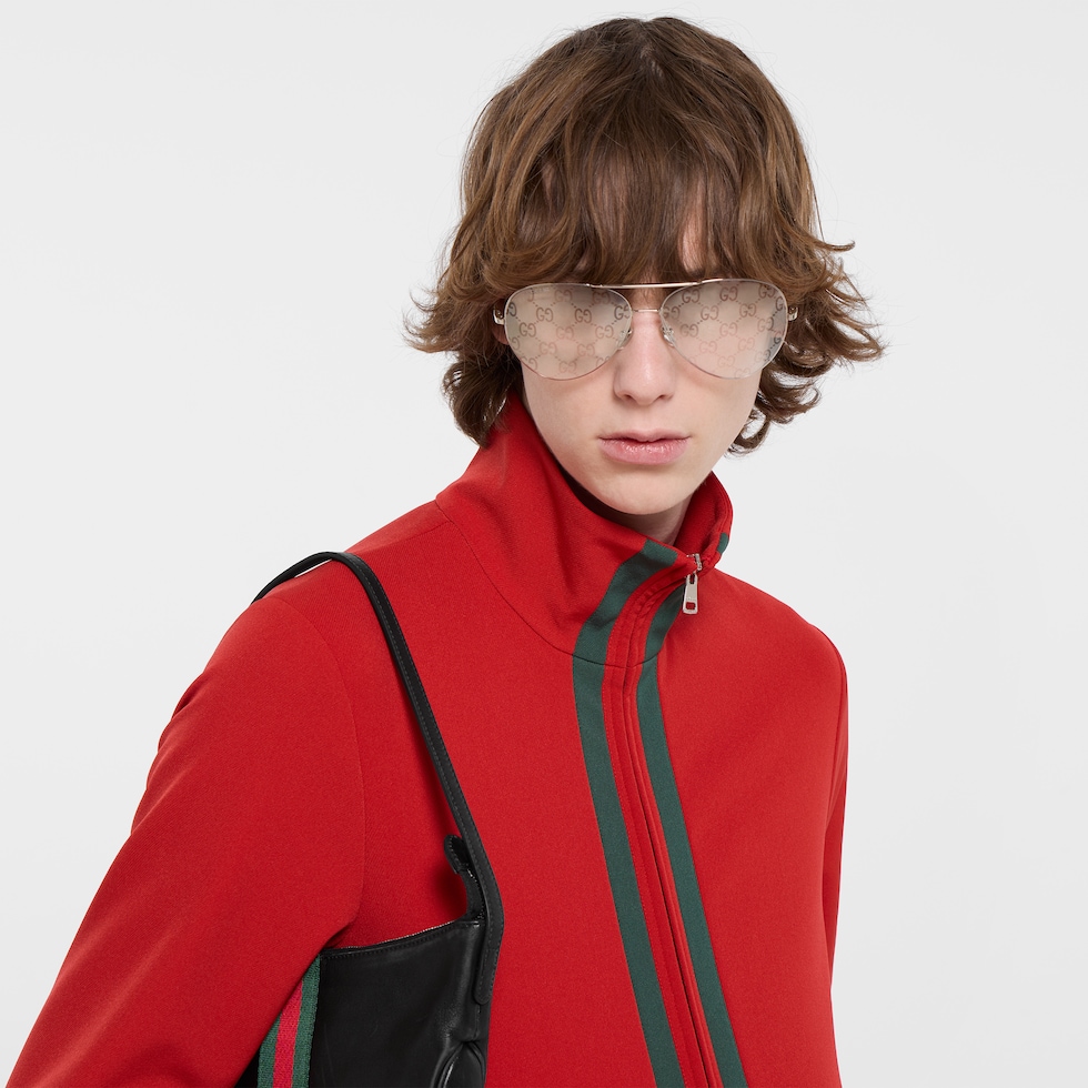 Stretch nylon zip jacket with Web