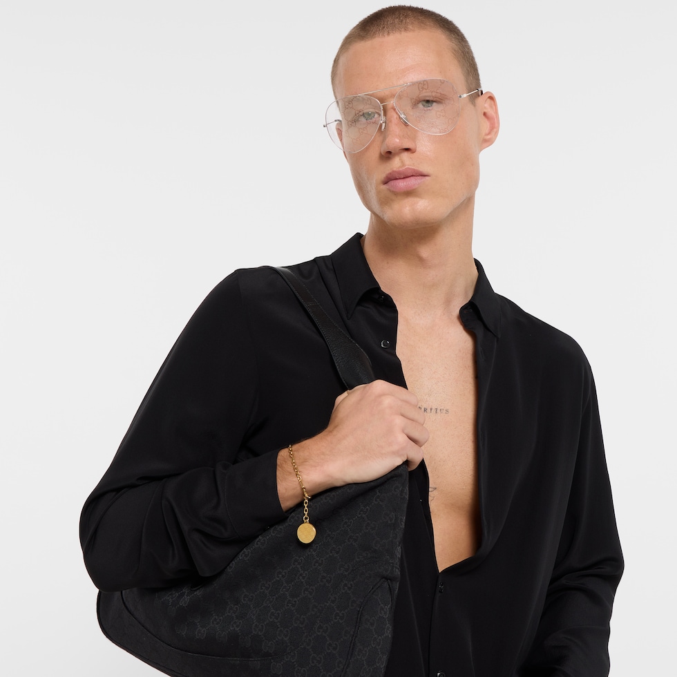 GG motif charm chain bracelet