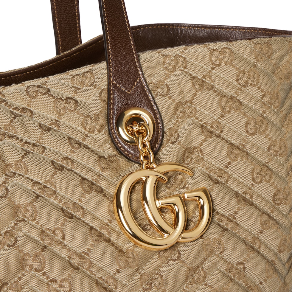 〔GGマーモント〕キルティング ラージ トートバッグ