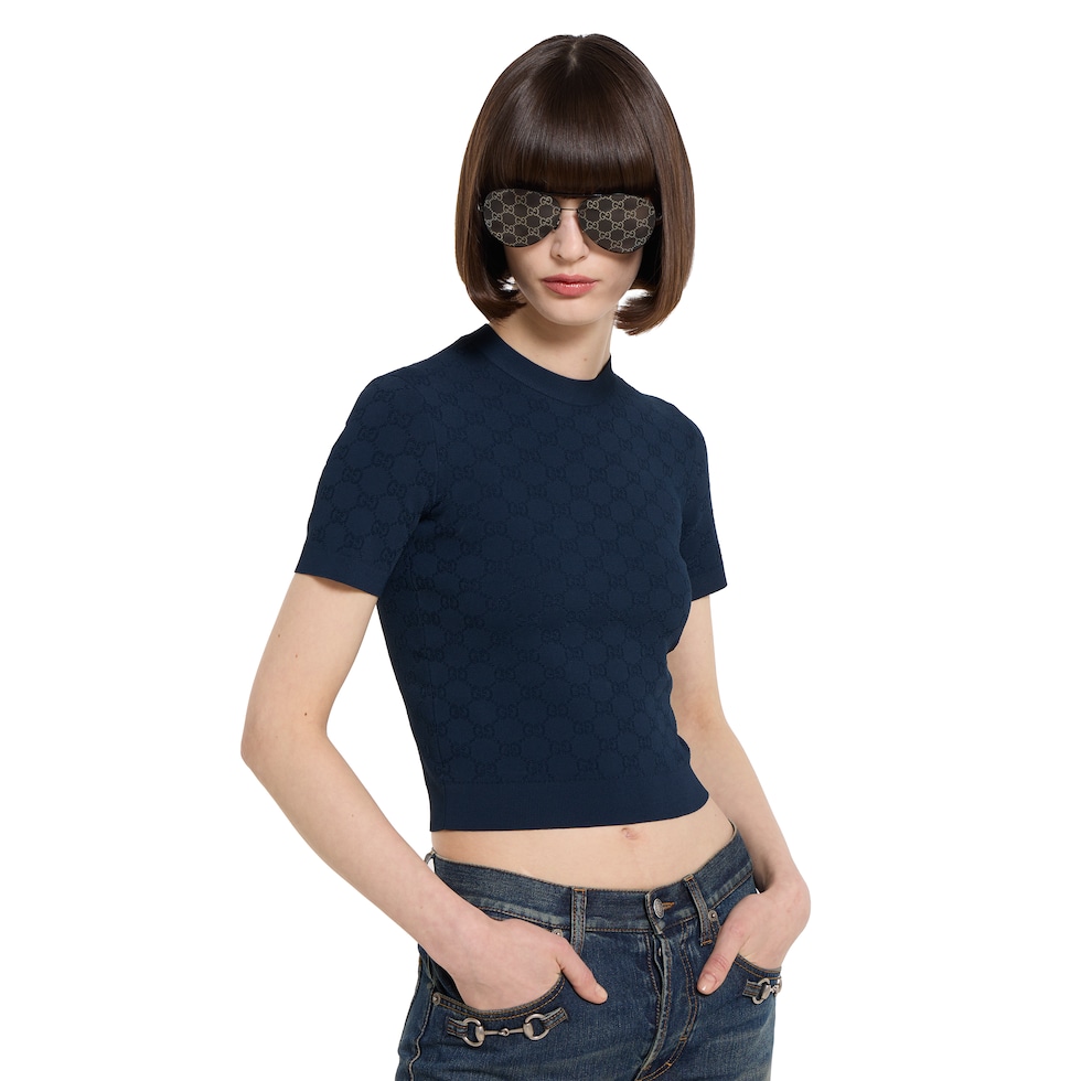GG fine fabric jacquard top