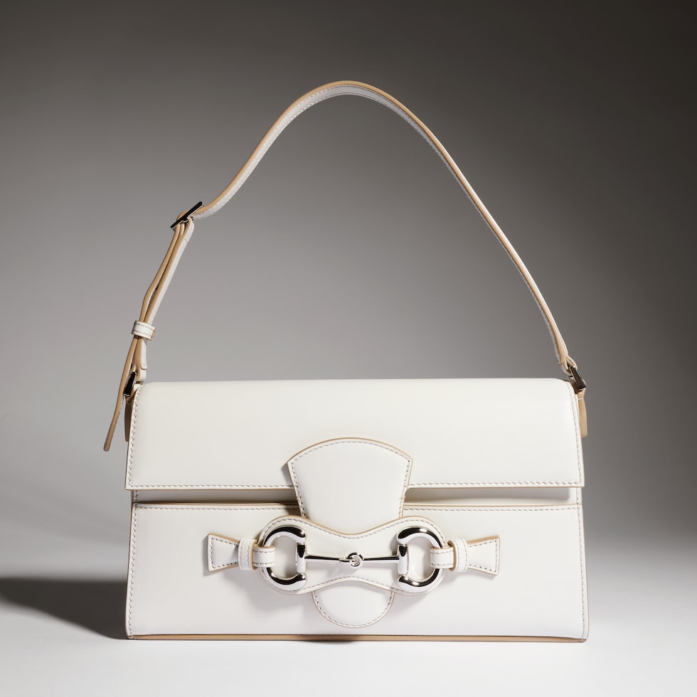 Sac à épaule Horsebit Ristretto taille moyenne