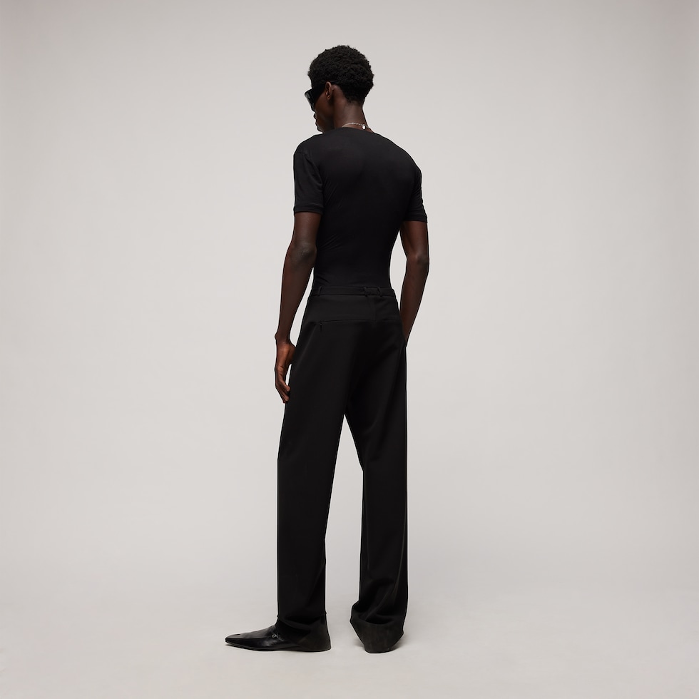 Technical stretch wool pants