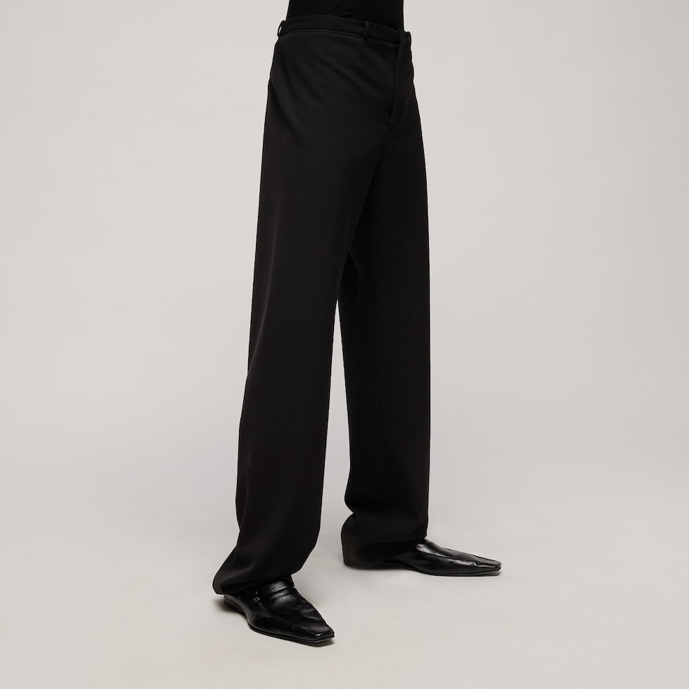 Technical stretch wool pants