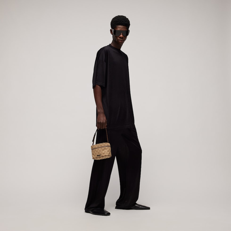 Oversize light silk jersey T-shirt