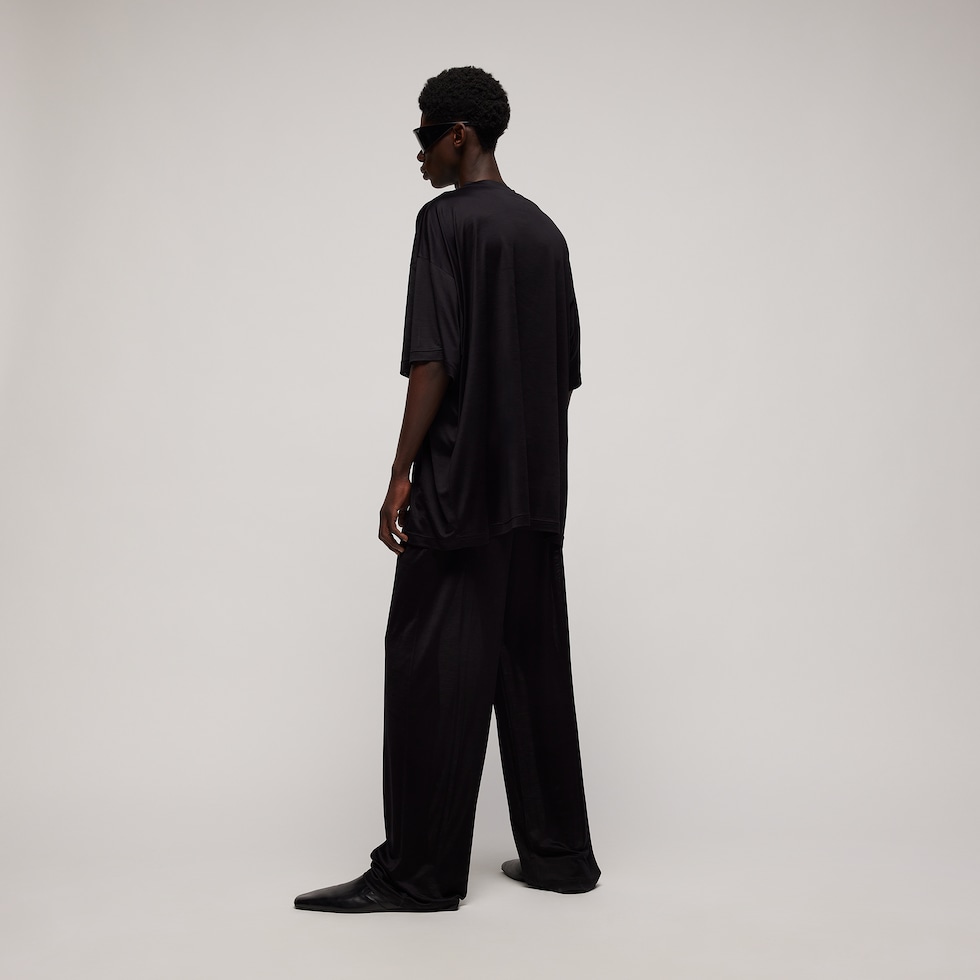 Oversize light silk jersey T-shirt