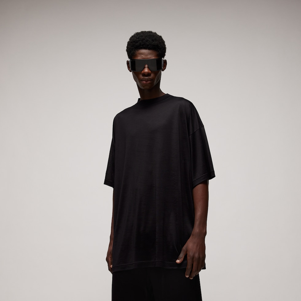 Oversize light silk jersey T-shirt