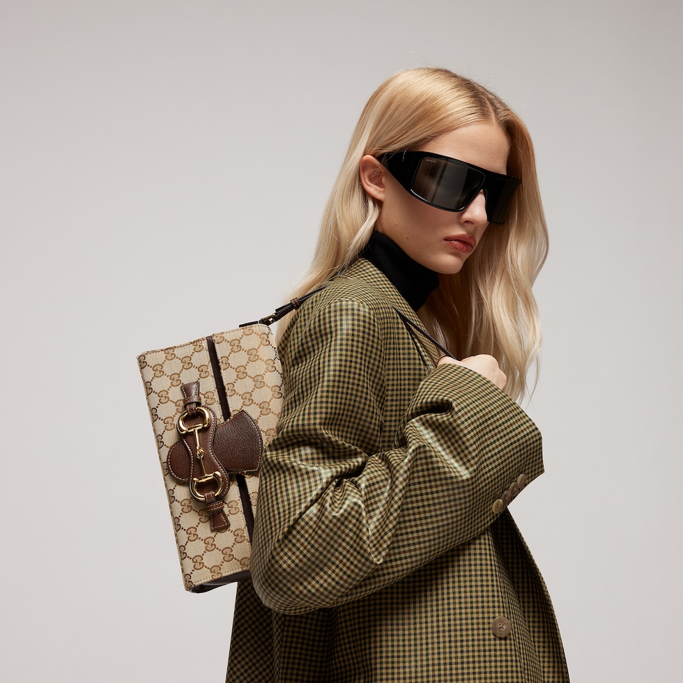 حقيبة الكتف Horsebit Ristretto متوسطة الحجم