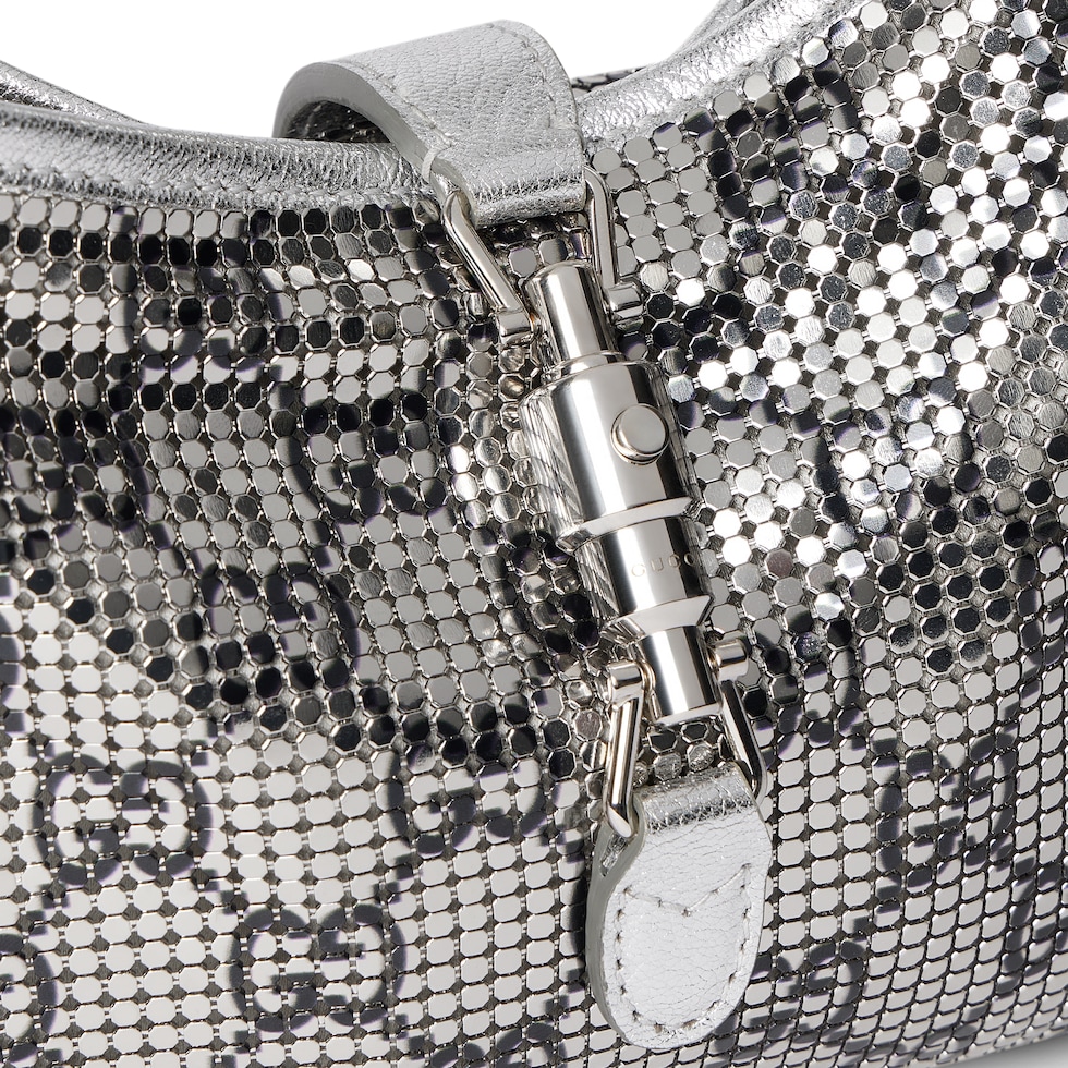 Jackie Slim metallic evening bag