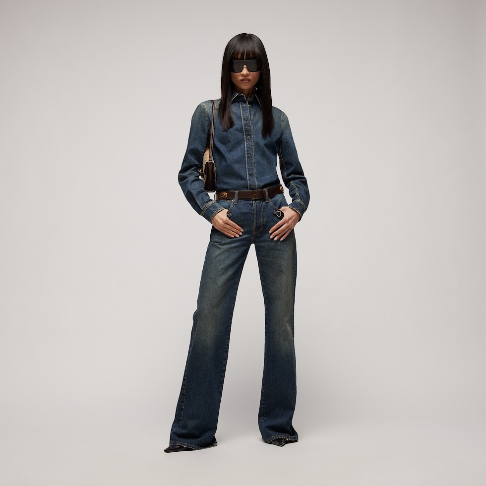 Ceinture avec boucle carrée