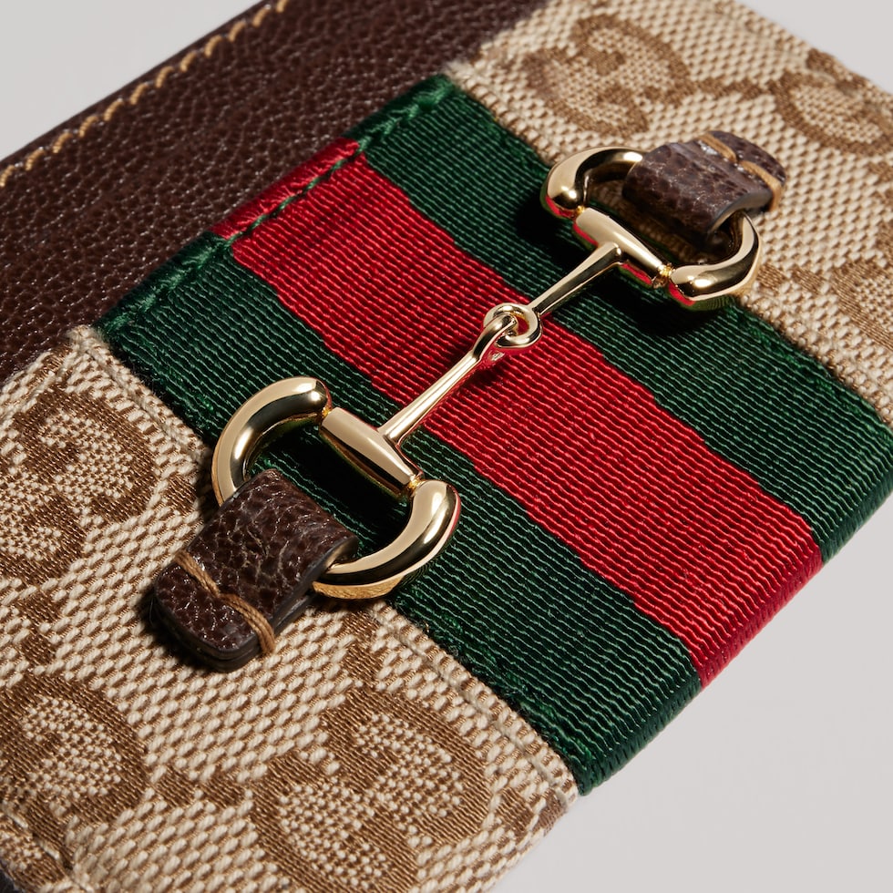 Gucci Horsebit Web card case