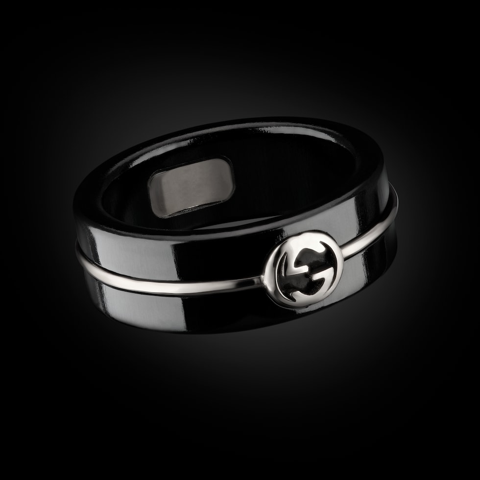 Gucci Interlocking系列刚玉戒指