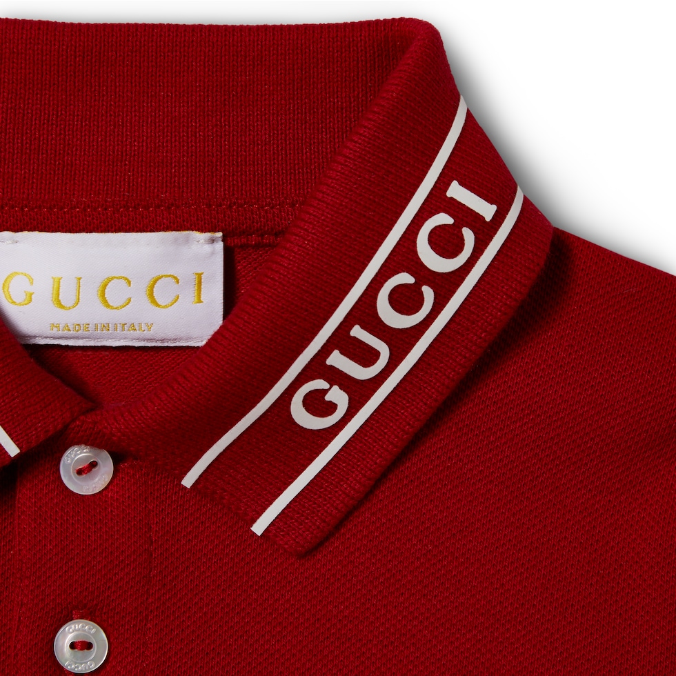 Baby cotton polo shirt