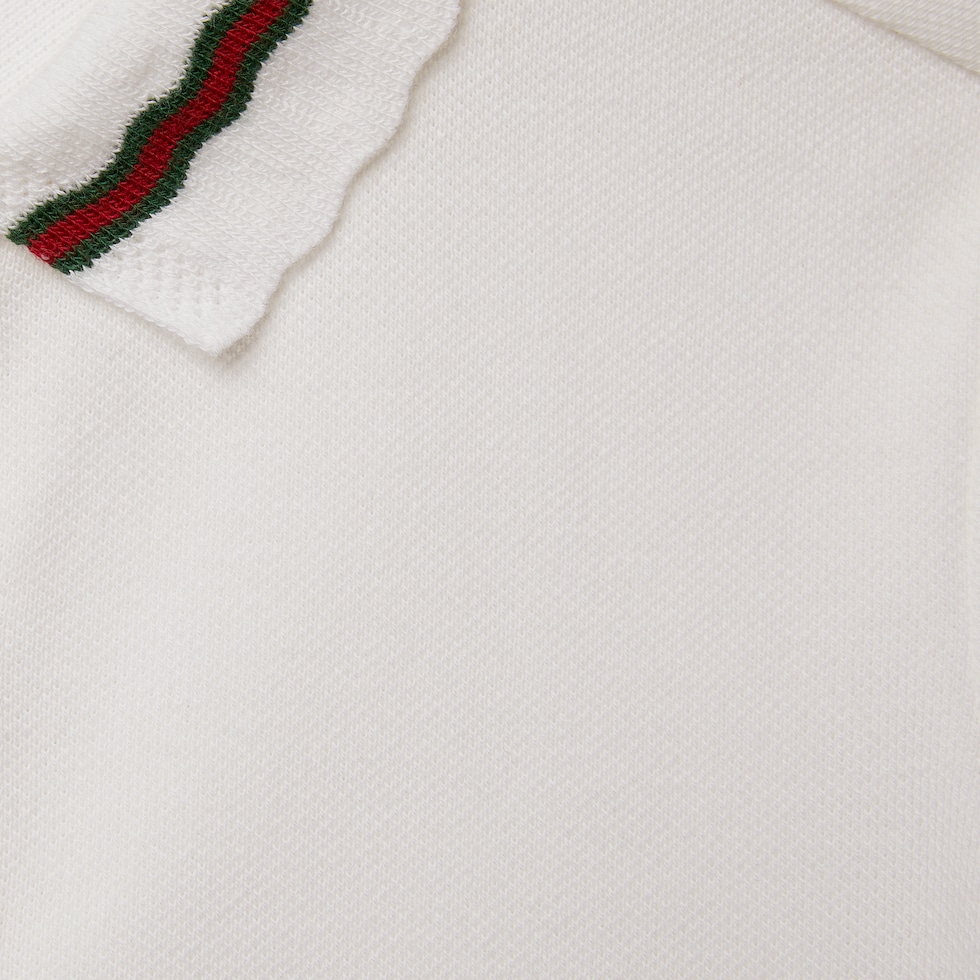 Baby-Minikleid mit Polokragen und Web