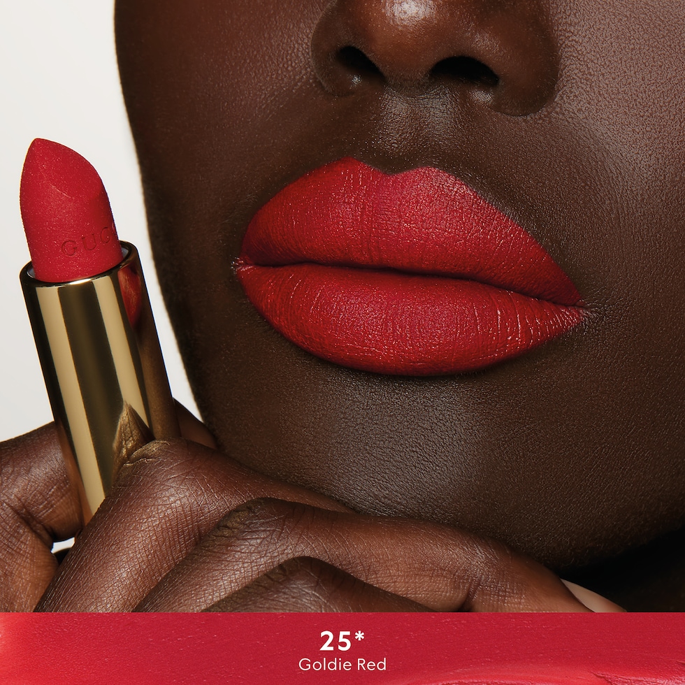 25* Goldie Red, Rouge à Lèvres Mat Lipstick