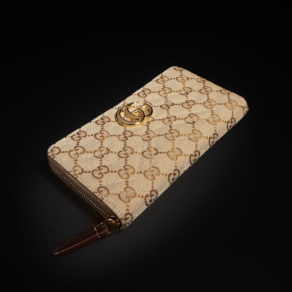 GG Marmont zip around wallet
