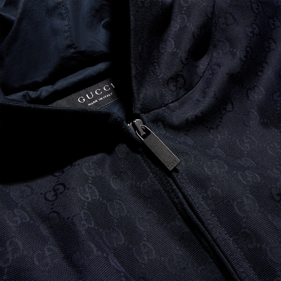 GG cotton canvas zip jacket