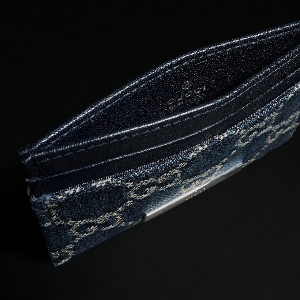 Card case with Gucci plaque