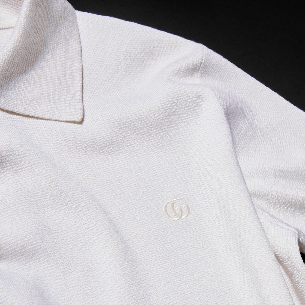 니트 실크 코튼 폴로 셔츠