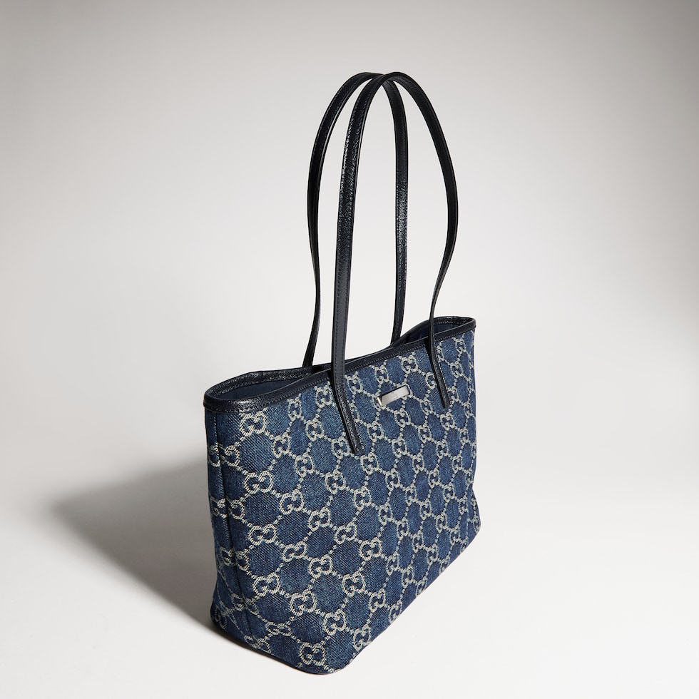 Small tote bag with Gucci plaque