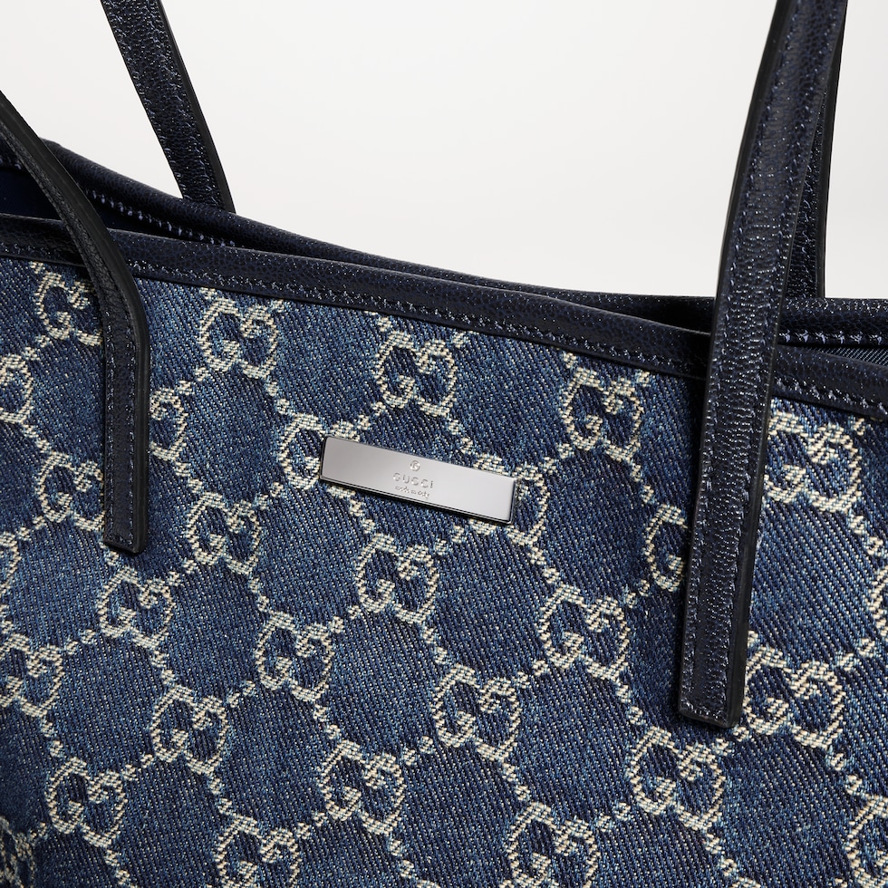 Small tote bag with Gucci plaque
