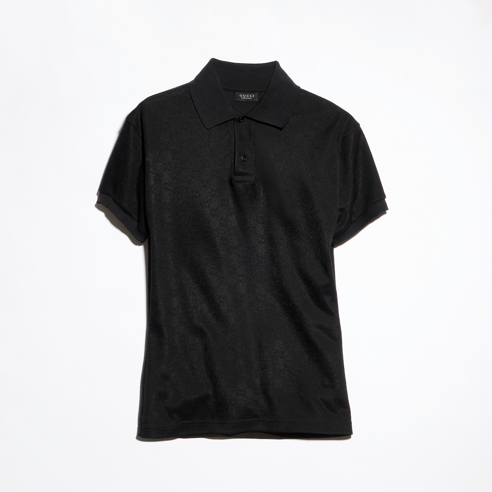 GG 테크니컬 저지 자카드 폴로 셔츠