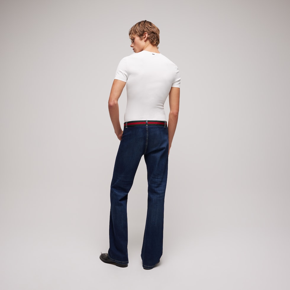 Technical knit fabric T-shirt