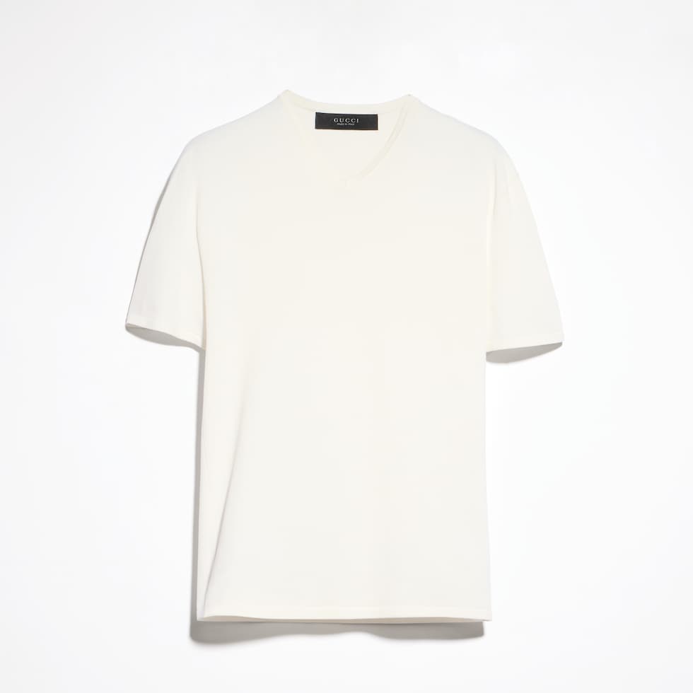 Technical knit fabric T-shirt