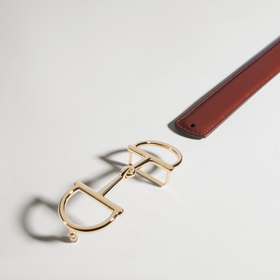 Reversible Horsebit thin belt