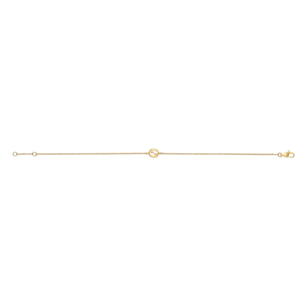 Gucci Interlocking 18k chain bracelet