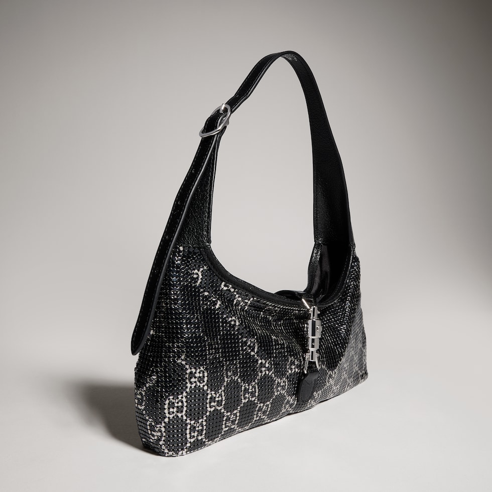 Jackie Slim metallic evening bag