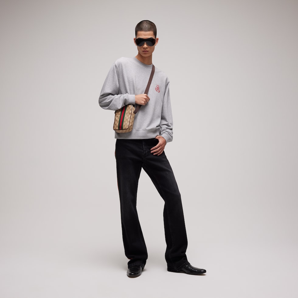 Cotton jersey mélange sweatshirt