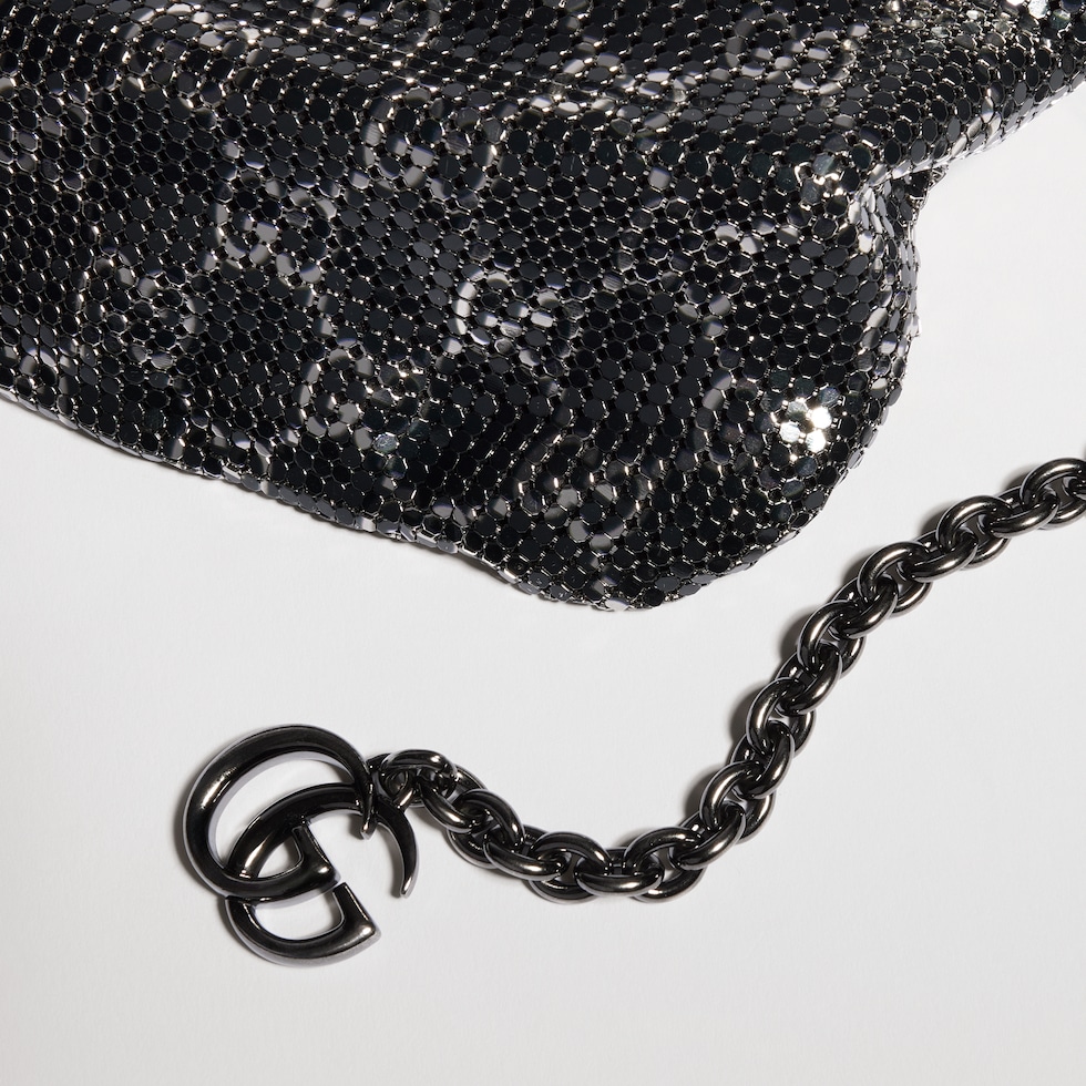 Sac de soirée métallique avec charm