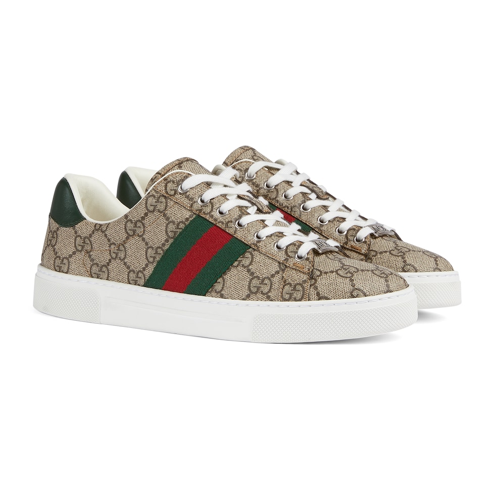 Sneaker Gucci Ace donna con dettaglio Web