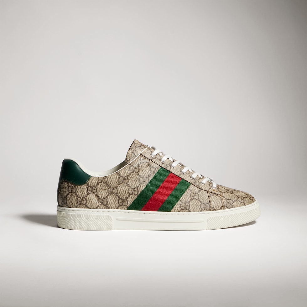Sneaker Gucci Ace uomo con dettaglio Web