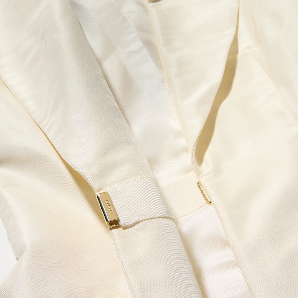 Fine silk faille jacket