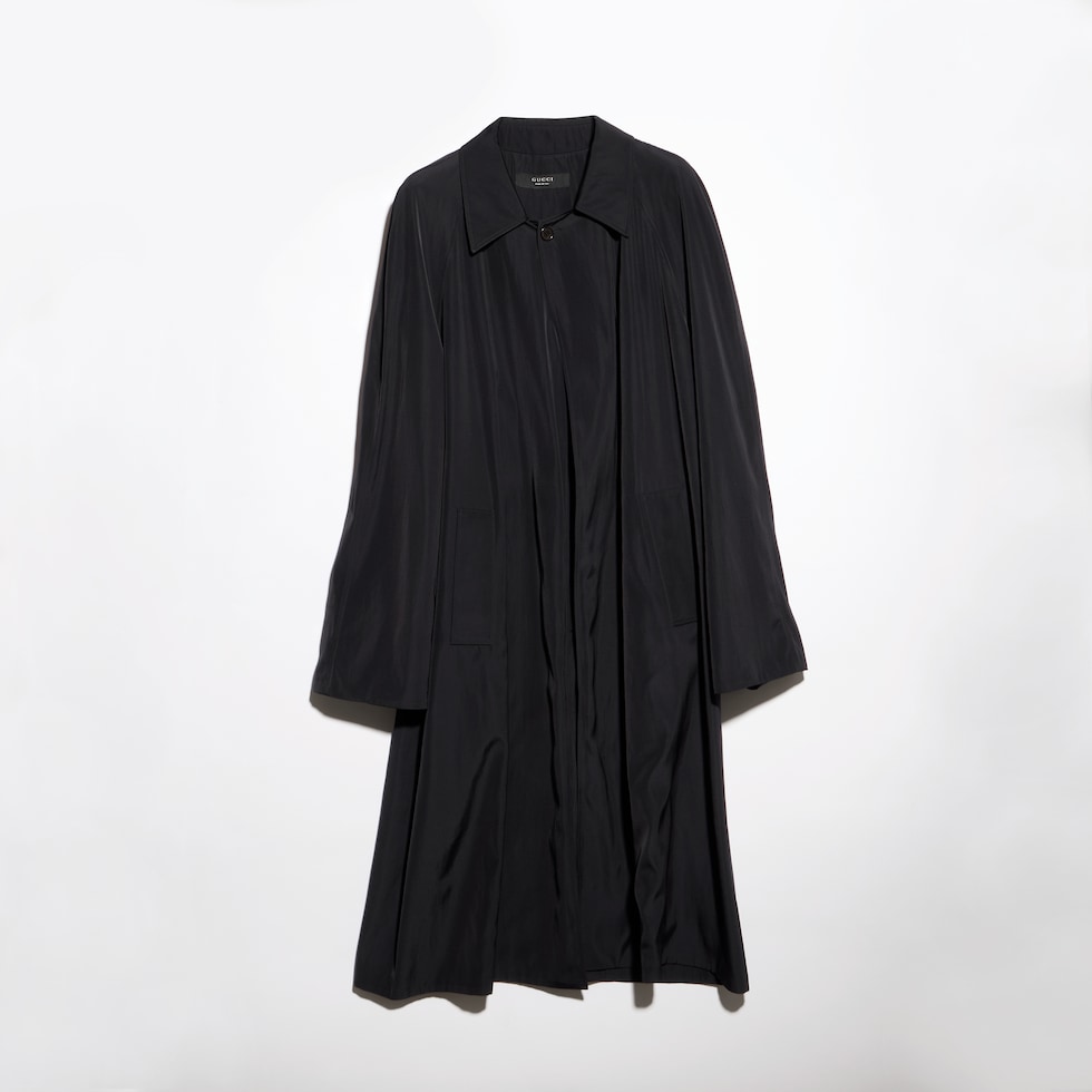 Mantel aus Baumwoll-Azetat-Faille